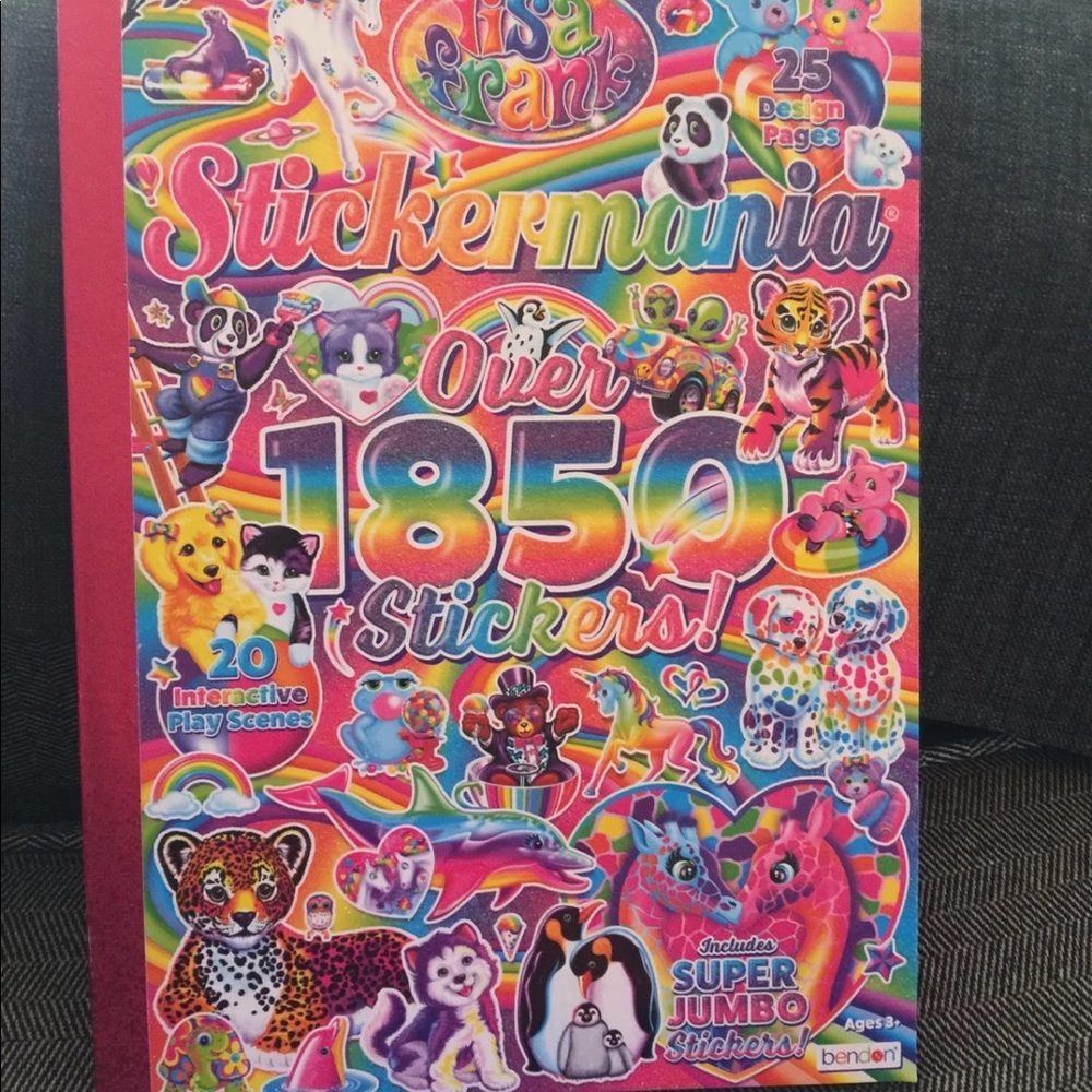 Lisa Frank 1850 Jumbo Sticker Book